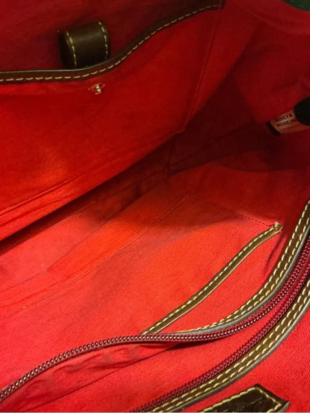 Dooney & Bourke Natural Brown Florentine Leather Hobo with Braided Strap! GUC!!